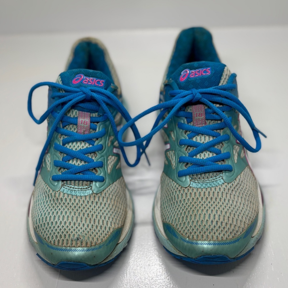 ASICS Women's Gel Cumulus 18 Blue Running Shoes size 9.5 - Picture 3 of 11